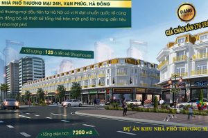 Tiến độ dự án khu nhà phố 24h Vạn Phúc , Hà Đông quý 3 năm 2017